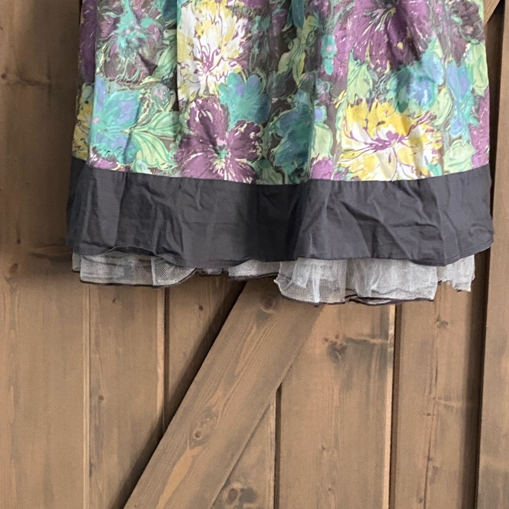 Torrid Floral TEA DRESS - Women's 14 Layered Tulle Underskirt Cottagecore - Picture 4 of 13